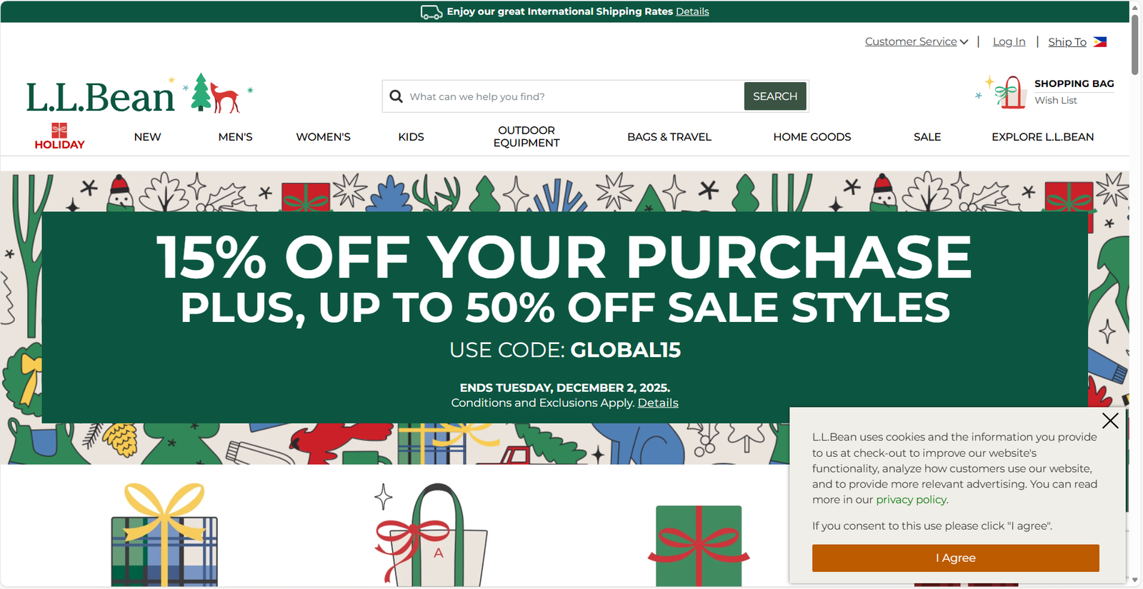 Fashion e-commerce website screenshot